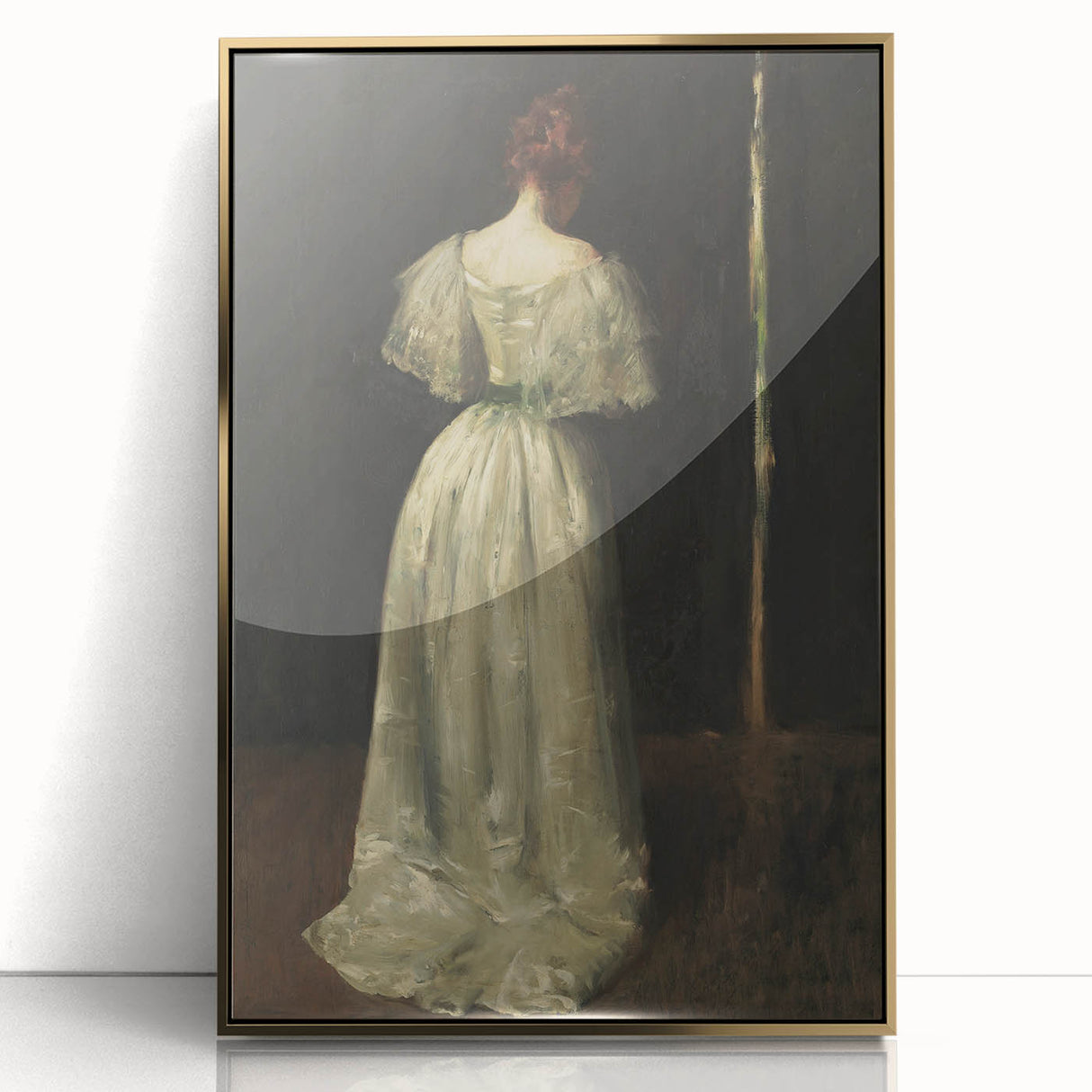 Woman in Elegant Gown – Dark Academia Wall Art, Moody Aesthetic Decor