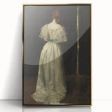 Woman in Elegant Gown – Dark Academia Wall Art, Moody Aesthetic Decor