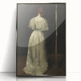 Woman in Elegant Gown – Dark Academia Wall Art, Moody Aesthetic Decor
