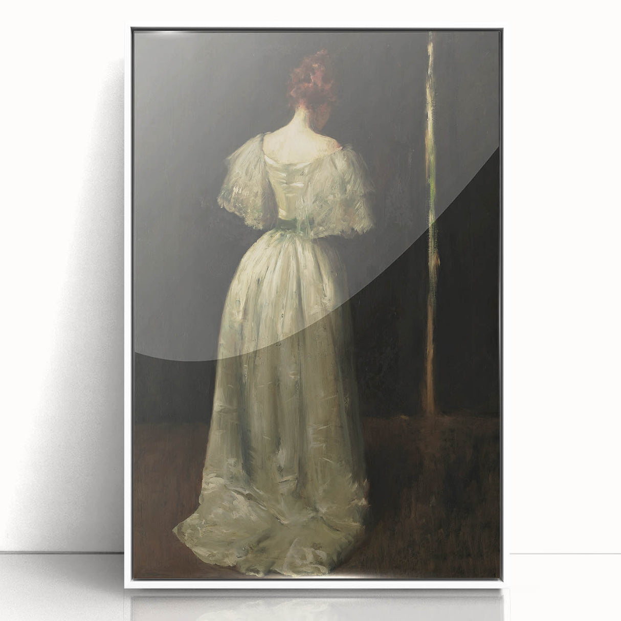 Woman in Elegant Gown – Dark Academia Wall Art, Moody Aesthetic Decor