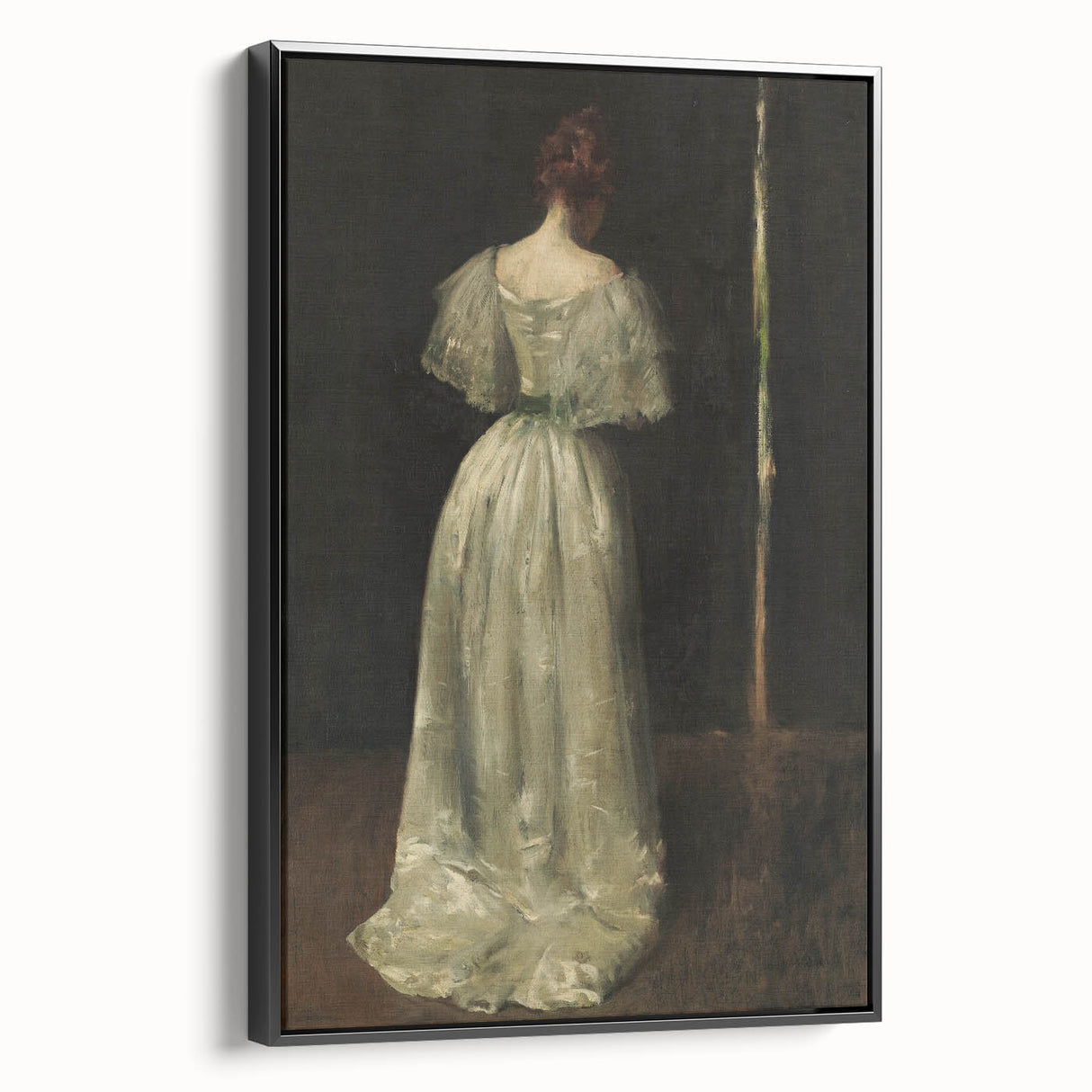 Woman in Elegant Gown – Dark Academia Wall Art, Moody Aesthetic Decor