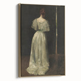 Woman in Elegant Gown – Dark Academia Wall Art, Moody Aesthetic Decor