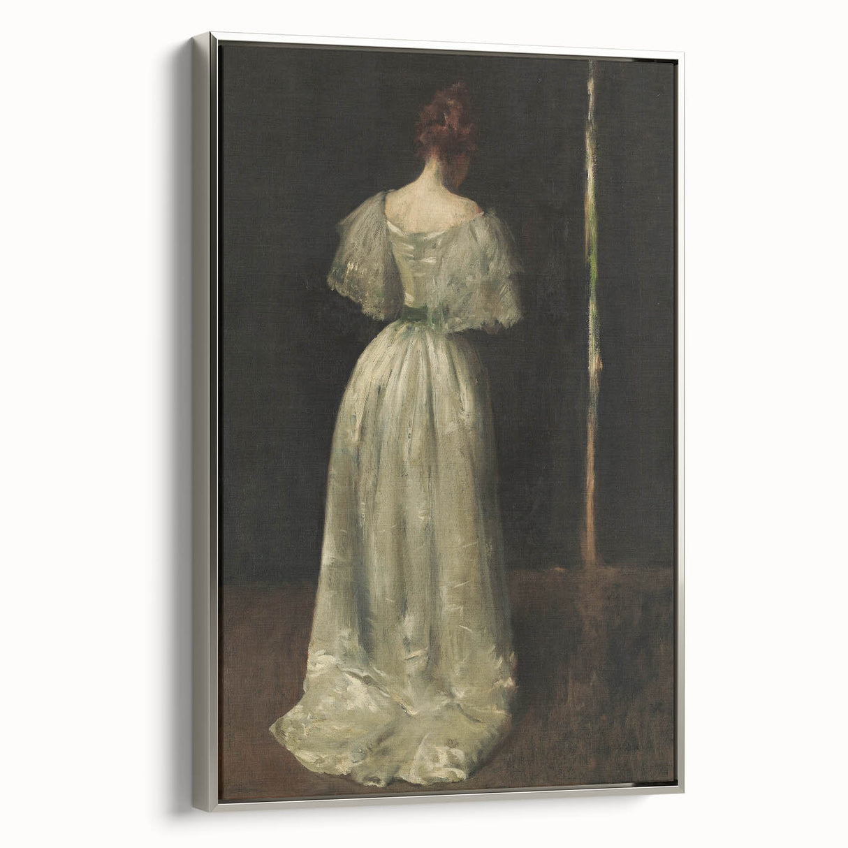 Woman in Elegant Gown – Dark Academia Wall Art, Moody Aesthetic Decor