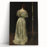 Woman in Elegant Gown – Dark Academia Wall Art, Moody Aesthetic Decor