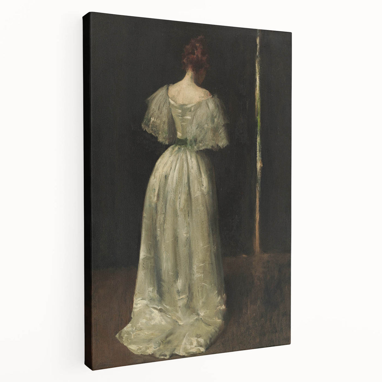 Woman in Elegant Gown – Dark Academia Wall Art, Moody Aesthetic Decor