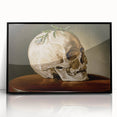 Skull with Greenery – Dark Academia Wall Art, Gothic Literature Art
