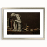 Classical Statue and Skull – Dark Academia Wall Art, Vintage Academic Prints