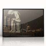 Classical Statue and Skull – Dark Academia Wall Art, Vintage Academic Prints
