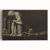 Classical Statue and Skull – Dark Academia Wall Art, Vintage Academic Prints