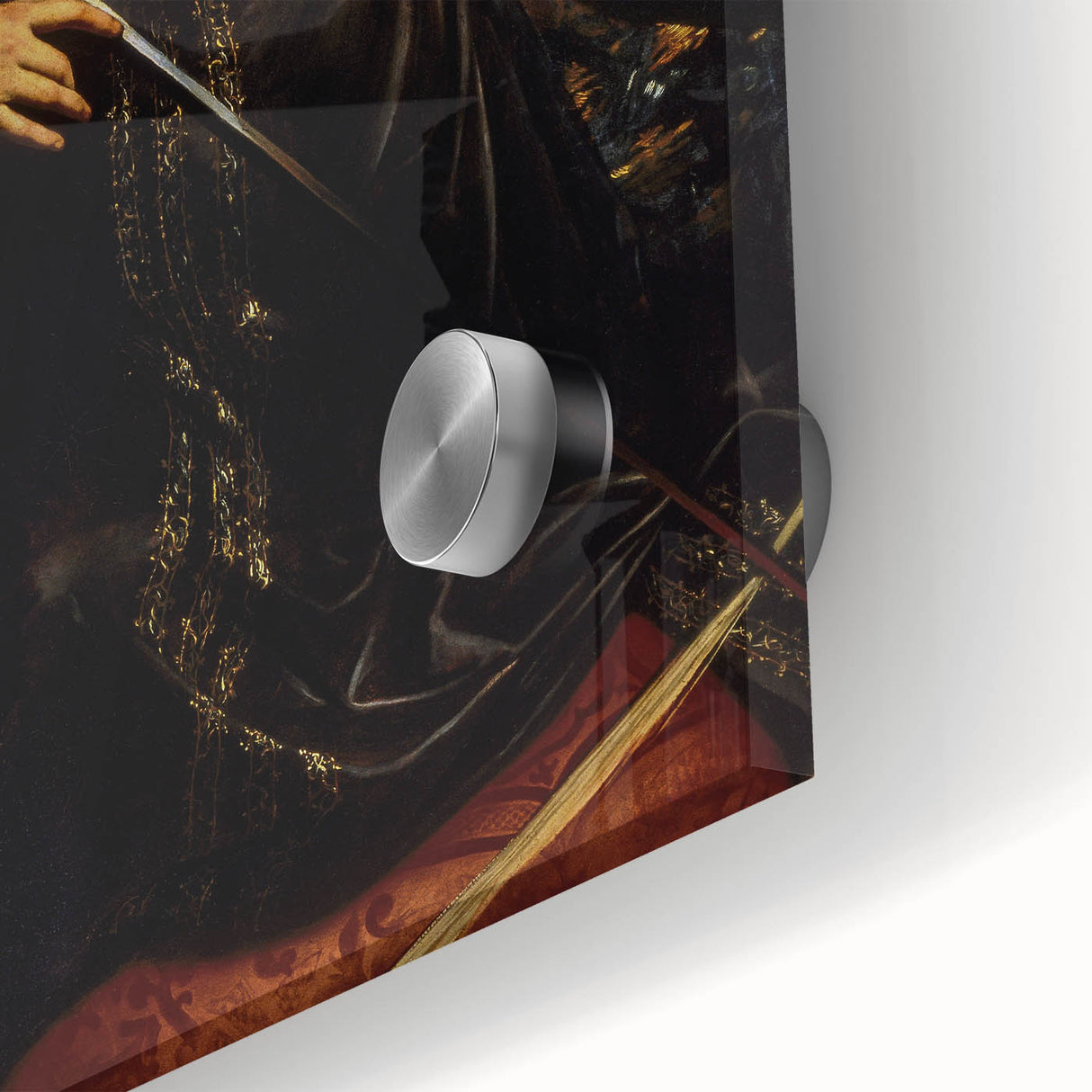 Woman with Sword – Dark Academia Wall Art, Gothic Historical Portrait