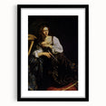 Woman with Sword – Dark Academia Wall Art, Gothic Historical Portrait