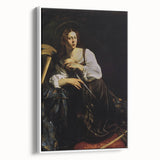 Woman with Sword – Dark Academia Wall Art, Gothic Historical Portrait