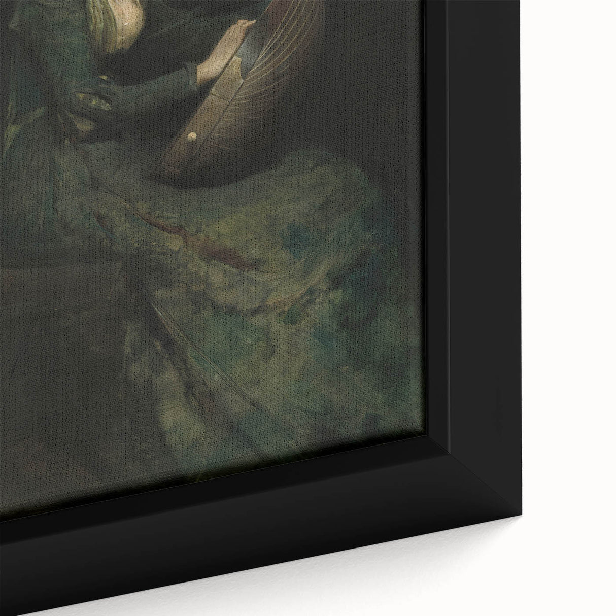 Woman Playing Stringed Instrument – Dark Academia Wall Art, Gothic Elegance