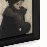 Dark Academia Wall Art - Gothic Woman in Winter for Moody Aesthetic Decor