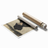 Dark Academia Wall Art - Gothic Woman in Winter for Moody Aesthetic Decor