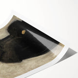 Dark Academia Wall Art - Gothic Woman in Winter for Moody Aesthetic Decor