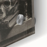 Dark Academia Wall Art - Gothic Skull and Candle Print for Classic Decor