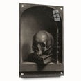 Dark Academia Wall Art - Gothic Skull and Candle Print for Classic Decor