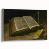 Dark Academia Wall Art – Open Book with Candlelight Still Life