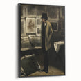 Dark Academia Wall Art - Moody Figure in Gallery for Gothic Aesthetic Decor