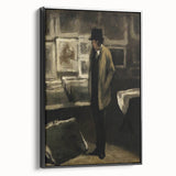 Dark Academia Wall Art - Moody Figure in Gallery for Gothic Aesthetic Decor
