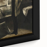 Dark Academia Wall Art - Moody Figure in Gallery for Gothic Aesthetic Decor