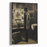 Dark Academia Wall Art - Moody Figure in Gallery for Gothic Aesthetic Decor