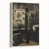 Dark Academia Wall Art - Moody Figure in Gallery for Gothic Aesthetic Decor
