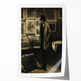 Dark Academia Wall Art - Moody Figure in Gallery for Gothic Aesthetic Decor