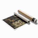 Dark Academia Wall Art - Moody Figure in Gallery for Gothic Aesthetic Decor