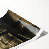 Dark Academia Wall Art - Moody Figure in Gallery for Gothic Aesthetic Decor