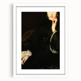 Close-Up of Woman in Dark Attire – Dark Academia Wall Art, Gothic Portrait