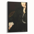 Close-Up of Woman in Dark Attire – Dark Academia Wall Art, Gothic Portrait