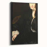 Close-Up of Woman in Dark Attire – Dark Academia Wall Art, Gothic Portrait