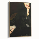 Close-Up of Woman in Dark Attire – Dark Academia Wall Art, Gothic Portrait