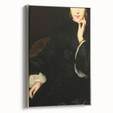 Close-Up of Woman in Dark Attire – Dark Academia Wall Art, Gothic Portrait