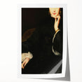 Close-Up of Woman in Dark Attire – Dark Academia Wall Art, Gothic Portrait