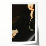 Close-Up of Woman in Dark Attire – Dark Academia Wall Art, Gothic Portrait