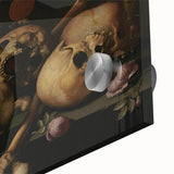 Dark Academia Wall Art – Skull Still Life with Bones and Candlelight