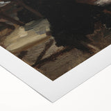 Dark Academia Wall Art - Red-Haired Woman Studying for Moody Gothic Decor