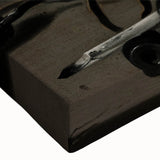 Dark Academia Wall Art – Skull, Quill, and Book Still Life in Gothic Style