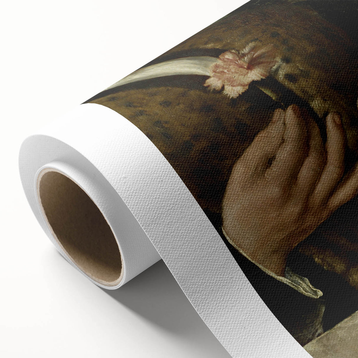 Dark Academia Wall Art - Hands with Skull and Flower for Gothic Decor