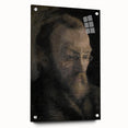 Dark Academia Wall Art - Thoughtful Elderly Man Portrait for Gothic Decor