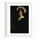 Shadowy Portrait of Woman - Dark Academia Vintage Gothic Art Print