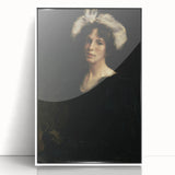 Shadowy Portrait of Woman - Dark Academia Vintage Gothic Art Print