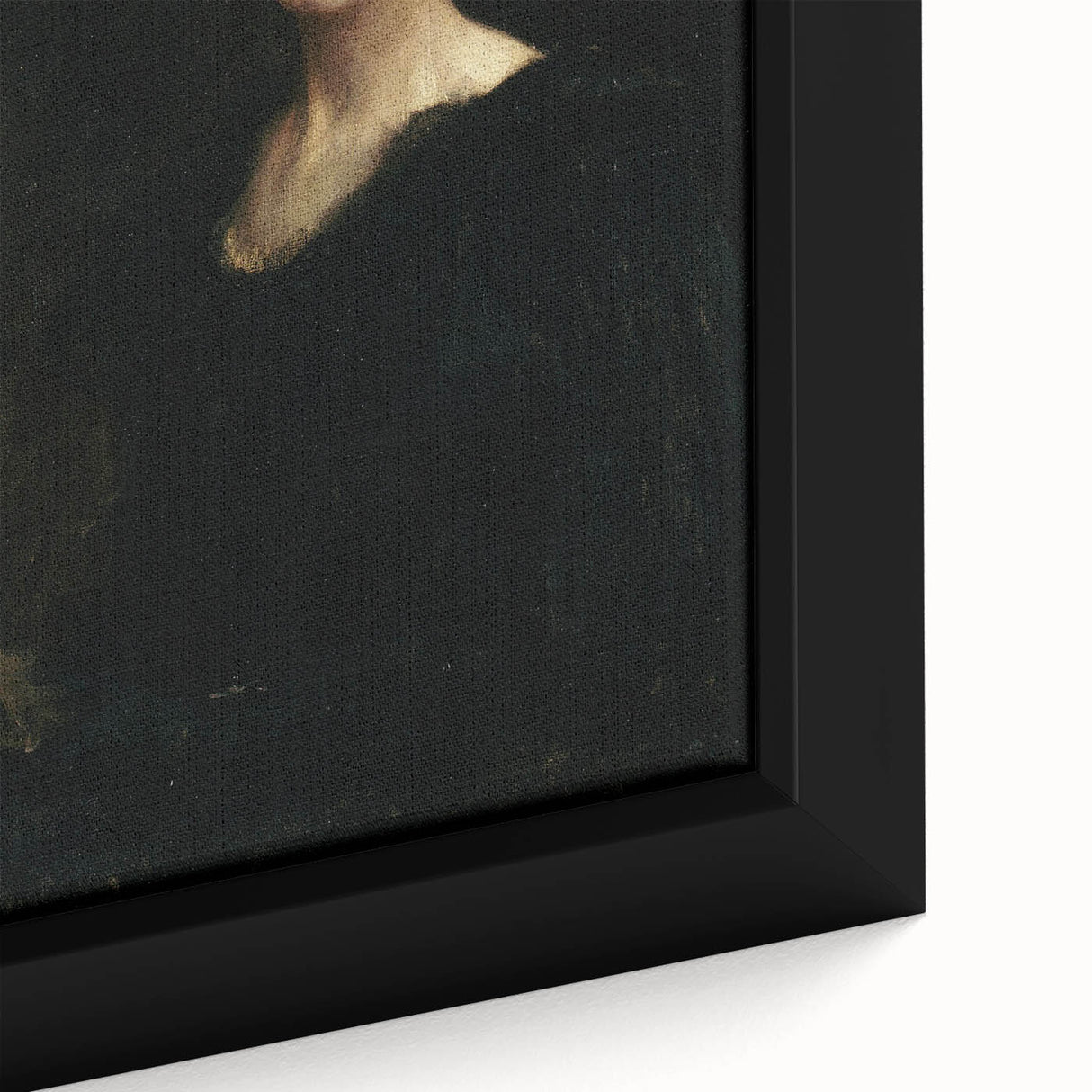 Shadowy Portrait of Woman - Dark Academia Vintage Gothic Art Print