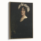Shadowy Portrait of Woman - Dark Academia Vintage Gothic Art Print