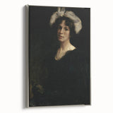 Shadowy Portrait of Woman - Dark Academia Vintage Gothic Art Print
