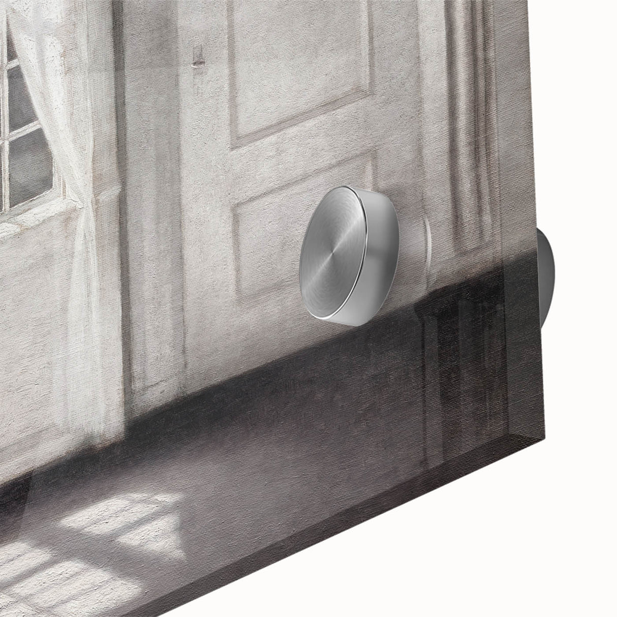 Solitary Figure by Window – Dark Academia Wall Art, Minimalist Gothic Decor