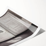 Solitary Figure by Window – Dark Academia Wall Art, Minimalist Gothic Decor